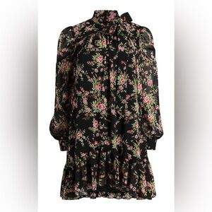 Likely Clarita Floral Black Dress